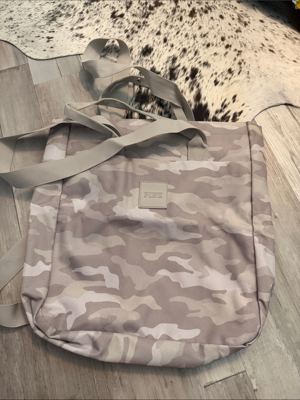 PINK Victoria's Secret Beige Camo Backpack